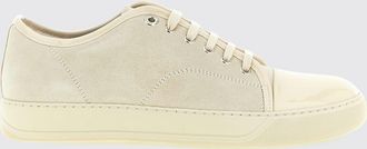 Lanvin DBB1 Suede Low Top Trainers with Patent Leather Toe