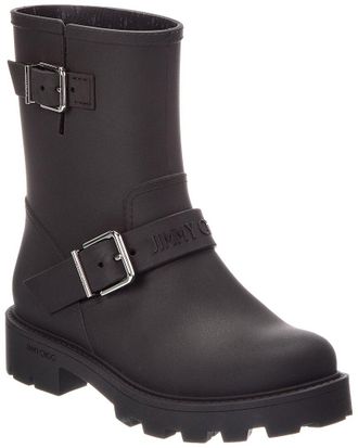 Jimmy Choo London Biker Rubber Rain Boot
