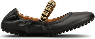 Tod's Black Leather Ballet Flats