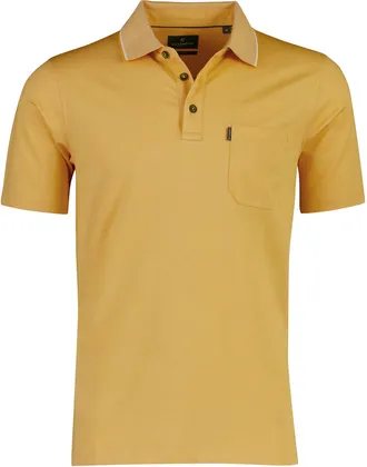 Casamoda Polo Casa moda geel wijde fit 3 knopen