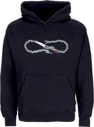 PROPAGANDA Zwarte Logo Chain Hoodie - Heren - Hoodies - Zwart - XL - Katoen - Hoodies & sweatvesten