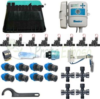 Hunter Kit De Riego De 8 Zonas Con Controlador Exterior X2