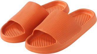 Generic Shower Slipper for Women Men Sandals Bathroom Flat with Thick Sole Flip Flops Non-Slip Bathing Lightweight Sliders Cloud Summer Quick Drying Shoes Pil
