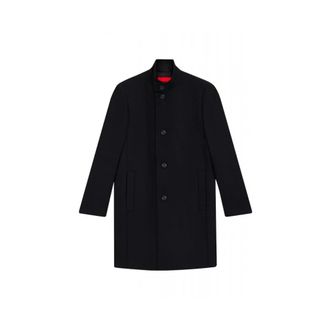 HUGO BOSS Jassen, Heren, Zwart, 4Xl, Wol, Mintrax 2541 Coat