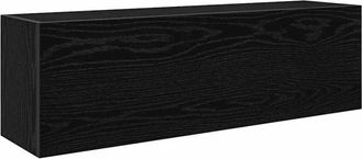 vidaXL Mueble de pared de baño madera ingeniería negro 100x25x30 cm Vidaxl