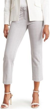 Amanda + Chelsea Chelsea Windowpane Ankle Pants in Dove Grey at Nordstrom Rack, Size 12
