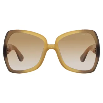 Tom Ford JERRY Brown Gradient Horn Ladies Sunglasses FT1222 41F 60