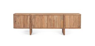 Giner&Colomer Mueble tv fabricado en madera maciza de acacia con esquinas redondas