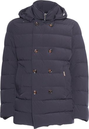 Moorer Florio Blue Padded Double-Breasted Jacket