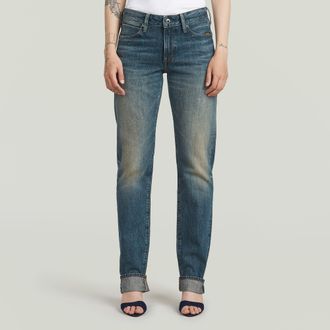 G-Star G-STAR Lennoxx Slim Straight Jeans - Donkerblauw - Dames