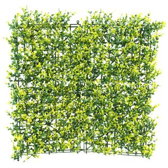 PRIMROSE Light Buxus Artificial Garden Patio Hedge Panel 50cm x 50cm in None | Size: 50 cm x 50 cm