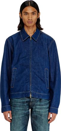 Diesel Coach jacket in rinse denim - Denim Jackets - Man - Blue