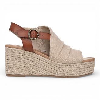 Blowfish Womens Brown Beige Wedge Slingbacks Heel Sandals - Amira - Size EU 37