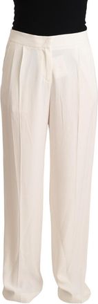 Tonello High Waist Pleated Straight Formal Trouser Womens Pants (Pre-Owned)