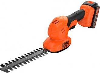 Black+Decker Black+decker Kit Tijera Cortac&eacute;sped Y Arreglasetos Con Bater&iacute;a 18v 2ah Litio, Cuchillas Intercambiables Sin Herramientas, Autonom&iacute;a 60min, Peso 840g, 