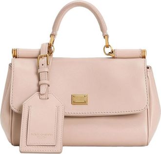 Dolce & Gabbana Beige Sicliy Mini Satchel