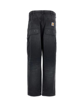 Carhartt Work in Progress Mens Jeans Single Knee Black Cotton Smith Denim smith