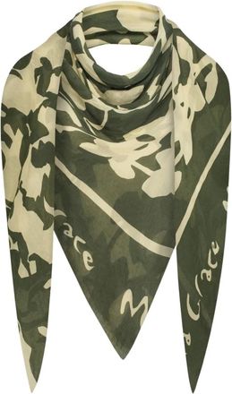 Manila Grace Accessoires, Dames, Groen, ONE Size, Zijdeachtige Sjaal