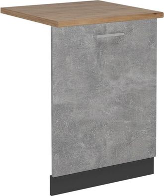 Vicco Tapa Del Lavavajillas R-line, Hormig&oacute;n, 60 Cm, Et Roble