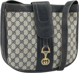 Gucci Pre-owned Shoulder Bags, female, Blue, Size: ONE SIZE Pre-owned Plastic Shoulder Bag