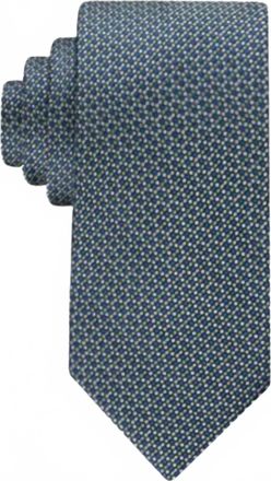 Tommy Hilfiger Mens Classic Floral Dot Tie In Medium Green