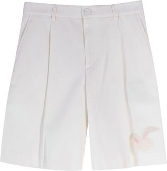 Dior Homme White Bunny Motif Tailored Shorts Size XS