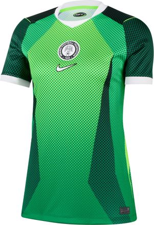 Nike Nigeria 2026 Stadium Home Nike Womens Dri-FIT Soccer Short-Sleeve Jersey in Green | IB4559-302