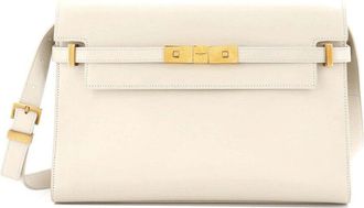 Saint Laurent Beige Sheep Leather Manhattan Shoulder Bag Medium (Authentic Pre-Loved)