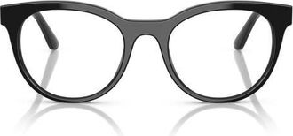 Dolce & Gabbana 52mm Phantos Optical Glasses in Black at Nordstrom