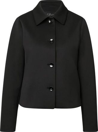 s.Oliver Scuba Jas met Splitzakken - Dames - Zomerjassen - Zwart - M - Polyester - Jassen