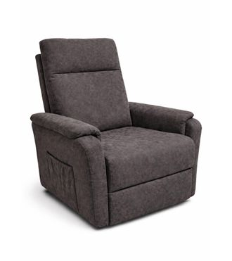 Home Heavenly Home Heavenly - Sill&oacute;n Relax Delta, Reclinable El&eacute;ctrico Con Elevador, Ergon&oacute;mico Y Tapizado En Tela. Color: Gris Oscuro