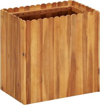 vidaXL Arriate De Madera Maciza De Acacia 50x30x50 Cm Vidaxl