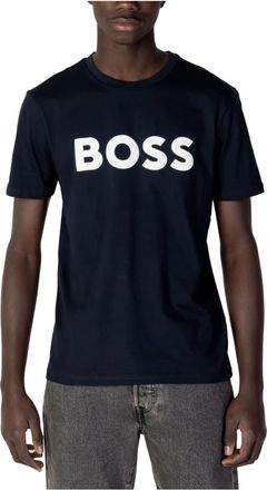 HUGO BOSS Jersey Thinking T-Shirt - Heren - T-shirts - Blauw - XL - Katoen - Tops