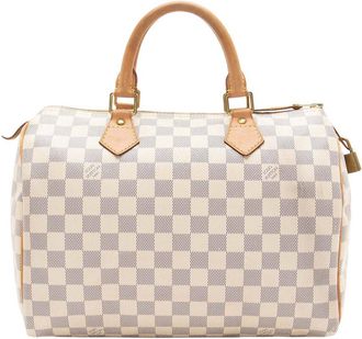Louis Vuitton Blue Damier Azur Speedy 30 (Authentic Pre-Loved)
