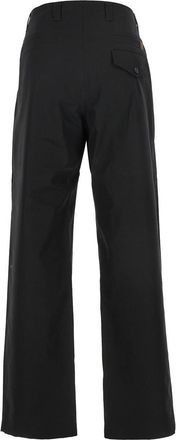 Gucci Mens Black Cotton Pants With Web Detail Trousers
