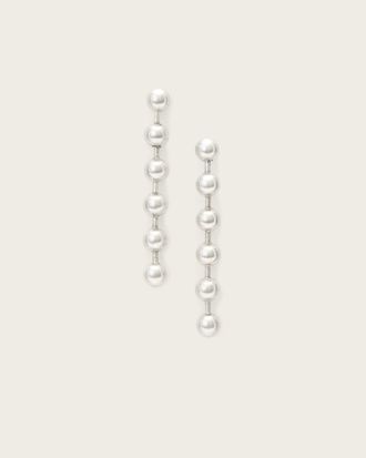 AllSaints Brass Ebby Post Back Linear Earrings, Size: One Size