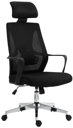 Clp Silla de oficina giratoria regulable en Tela Negro