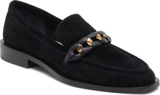 Dolce Vita Sallie Flats Womens Onyx Suede Moc Toe Slip On Shoes HTAT1091