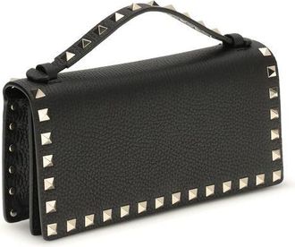 Valentino Garavani Womens Black Calf Leather Bos Taurus Wallet