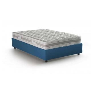 Talamo Italia Talamo Italia - Cama De Plaza Y Media Chiara, Cama Contenedor Con Revestimiento De Tela, 100% Made In Italy, Apertura Frontal, Con Colch&oacute;n Cm 120x190 