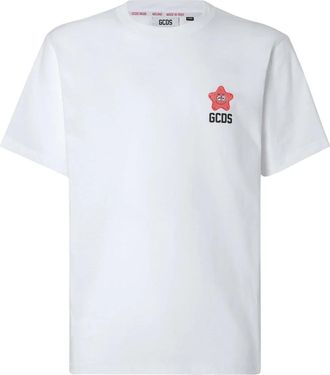 GCDS Spongebob Motief T-shirt - Heren - T-shirts - Wit - S - Katoen - Tops