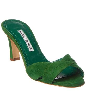 Manolo Blahnik Siemu 70 Suede Sandal