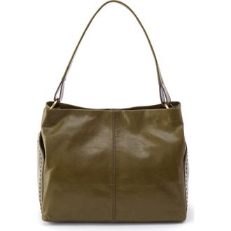 Hobo Seneca Leather Shoulder Bag in Olive Veil at Nordstrom