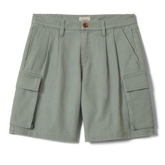 Brixton The Alba Baggy Carpenter Short Shorts f&uuml;r Damen | grau/oliv