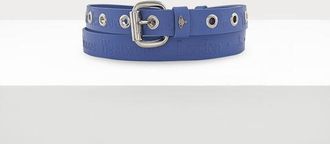 Vivienne Westwood Carolina Belt Brass Platinum-porcelain-blue Unisex