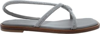 Ferragamo Floriane Knotted Strap Flat Sandals, Size 7 C