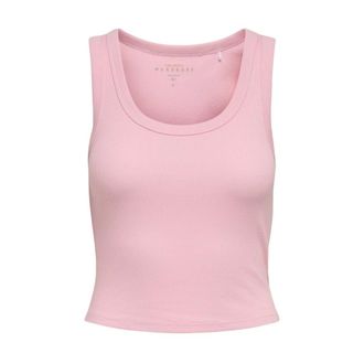 Only Sleeveless Tops, female, Pink, Size: M Sleeveless Round Neck Tank-Top