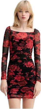 Guess Calista Jurk - Dames - Feestkleedjes - Veelkleurig - XL - Polyester - Kleedjes