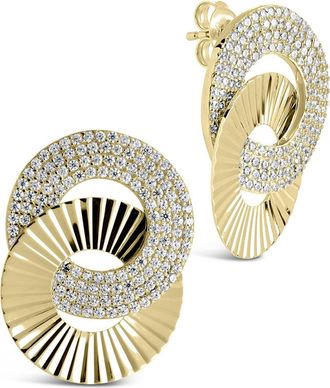 Sterling Forever Adelina Linking Drop Stud Earrings