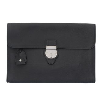 Gucci Black Leather Clutch Bag (Pre-Owned)